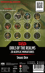 D&D Idols of the Realms 2D Miniatures - Scales and Tails Snake Den Set